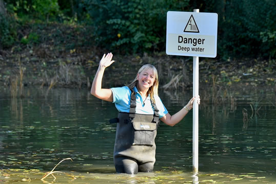 Danger deep water