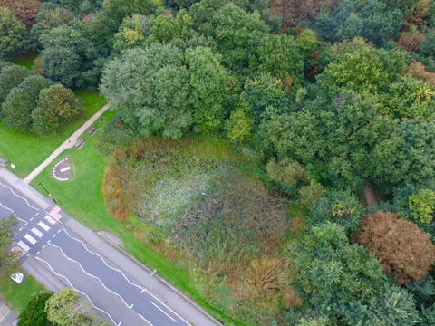 Aerial view of Epsom